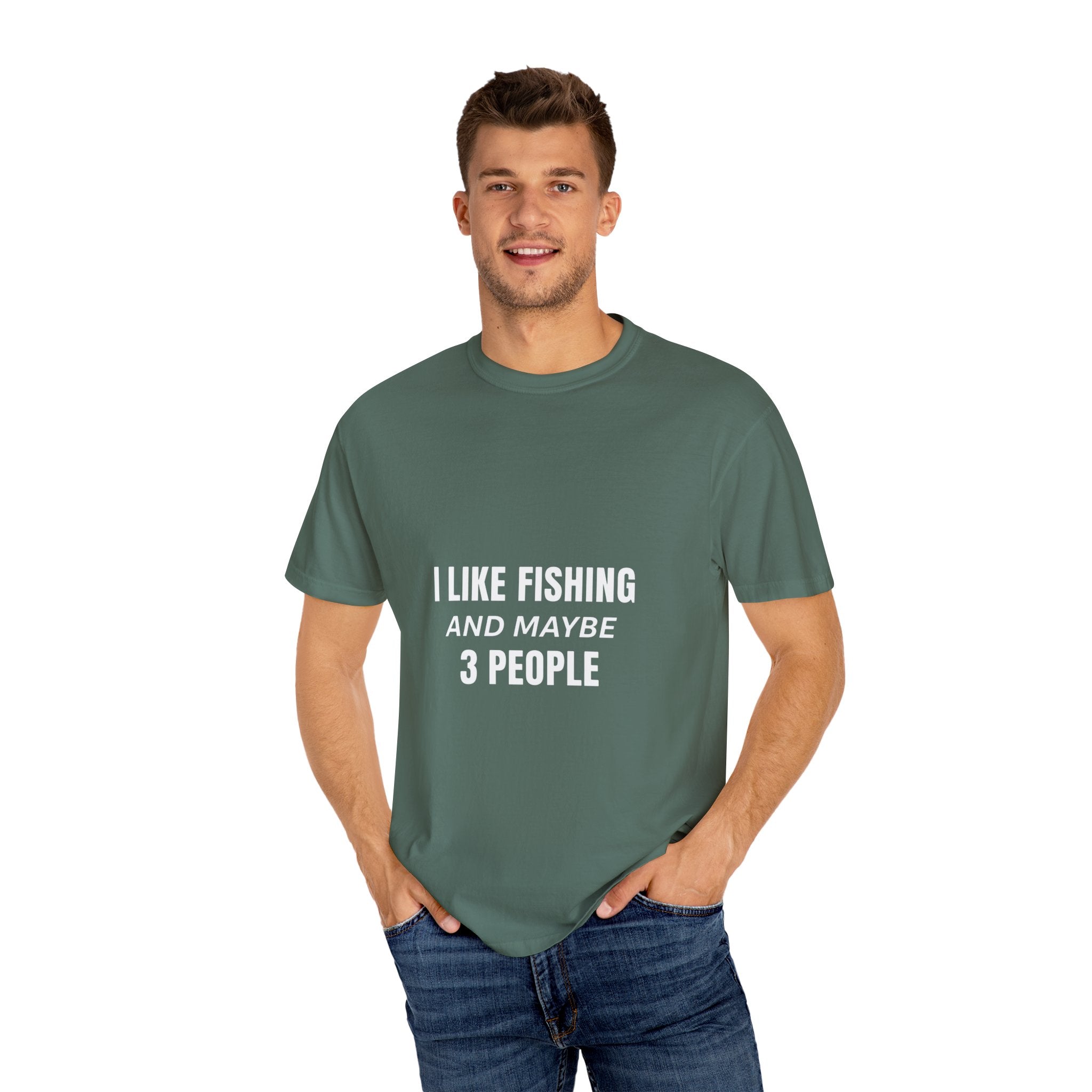 Fishing Enthusiast T-Shirt - I Like Fishing and Maybe 3 People
