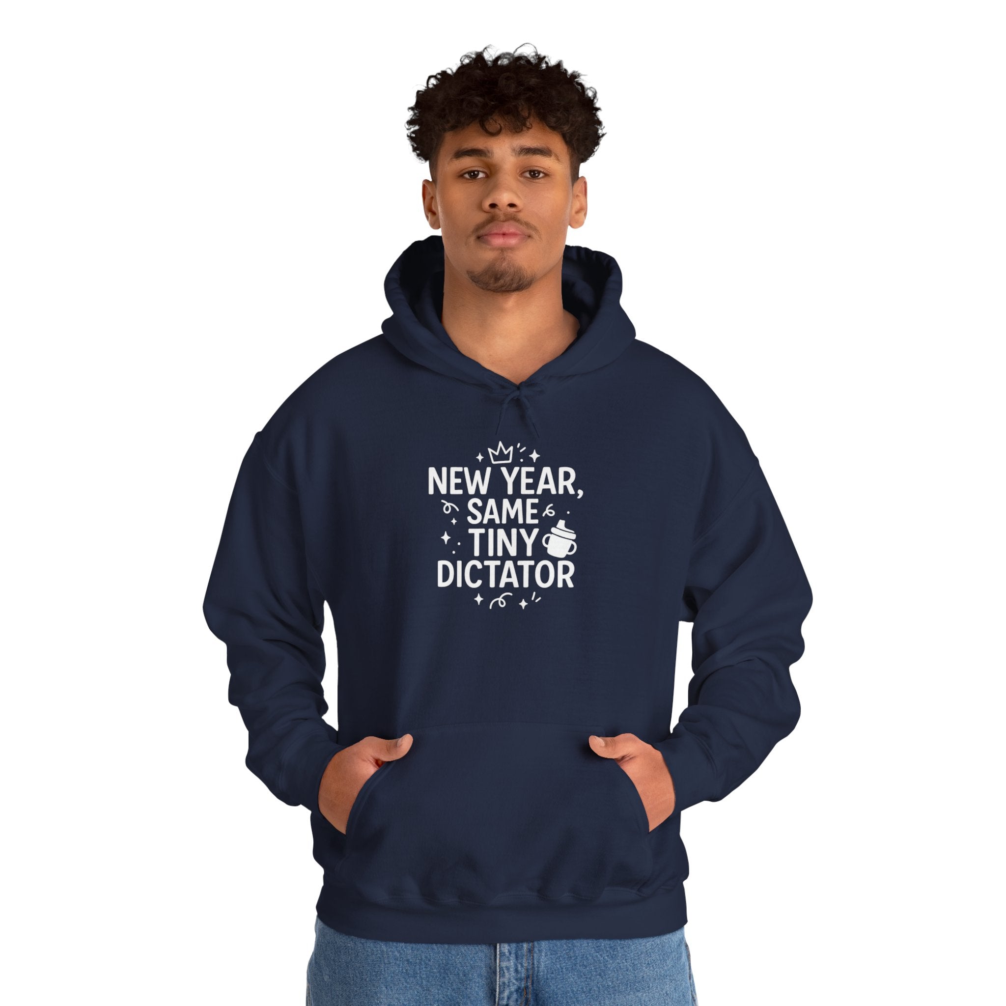 New Year Tiny Dictator Hoodie - Cozy Sweatshirt for Parents, Unisex Gift, Fun Holiday Apparel, Baby Wear Celebration