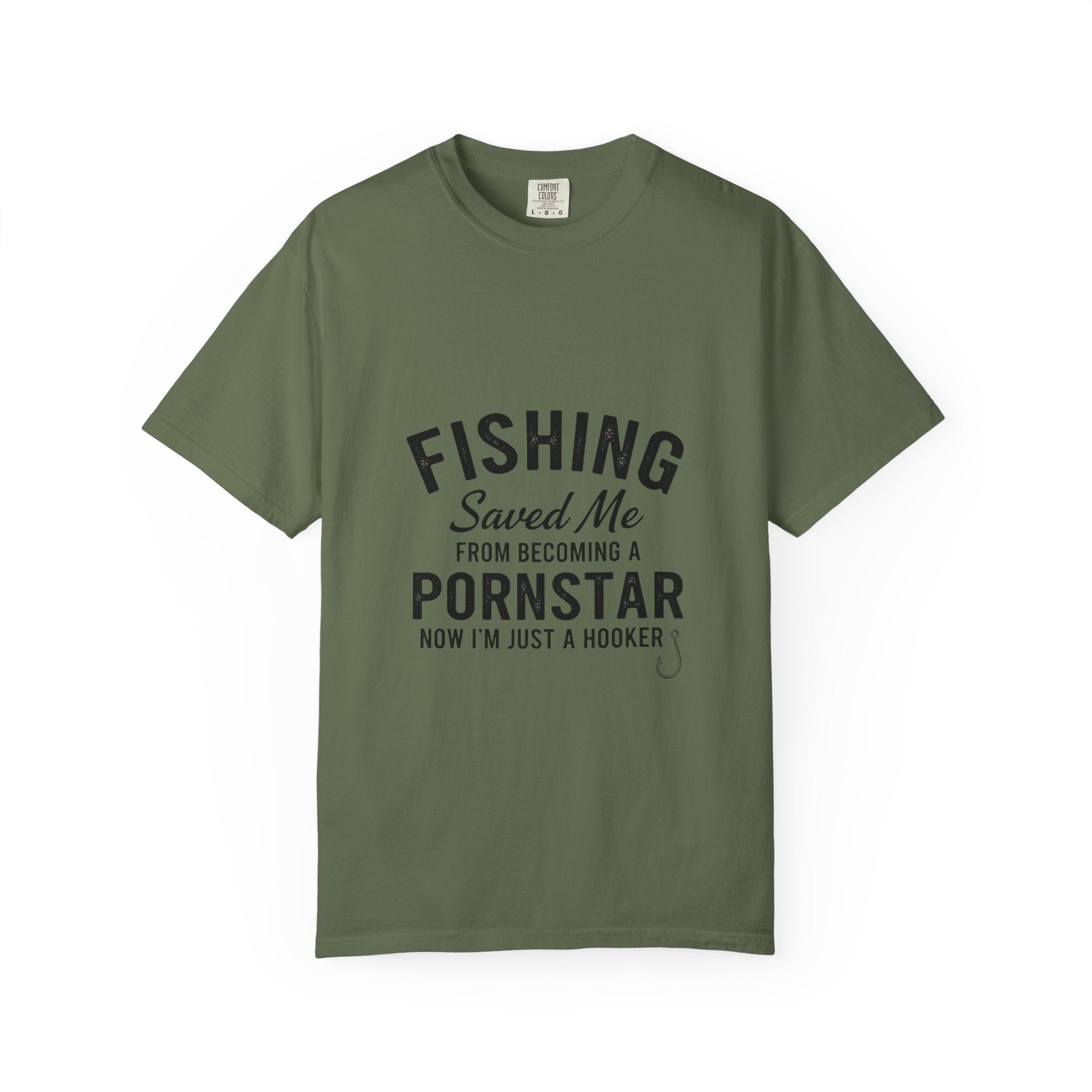 Fishing Saved Me Unisex T-shirt - I'm Just a Hooker Design
