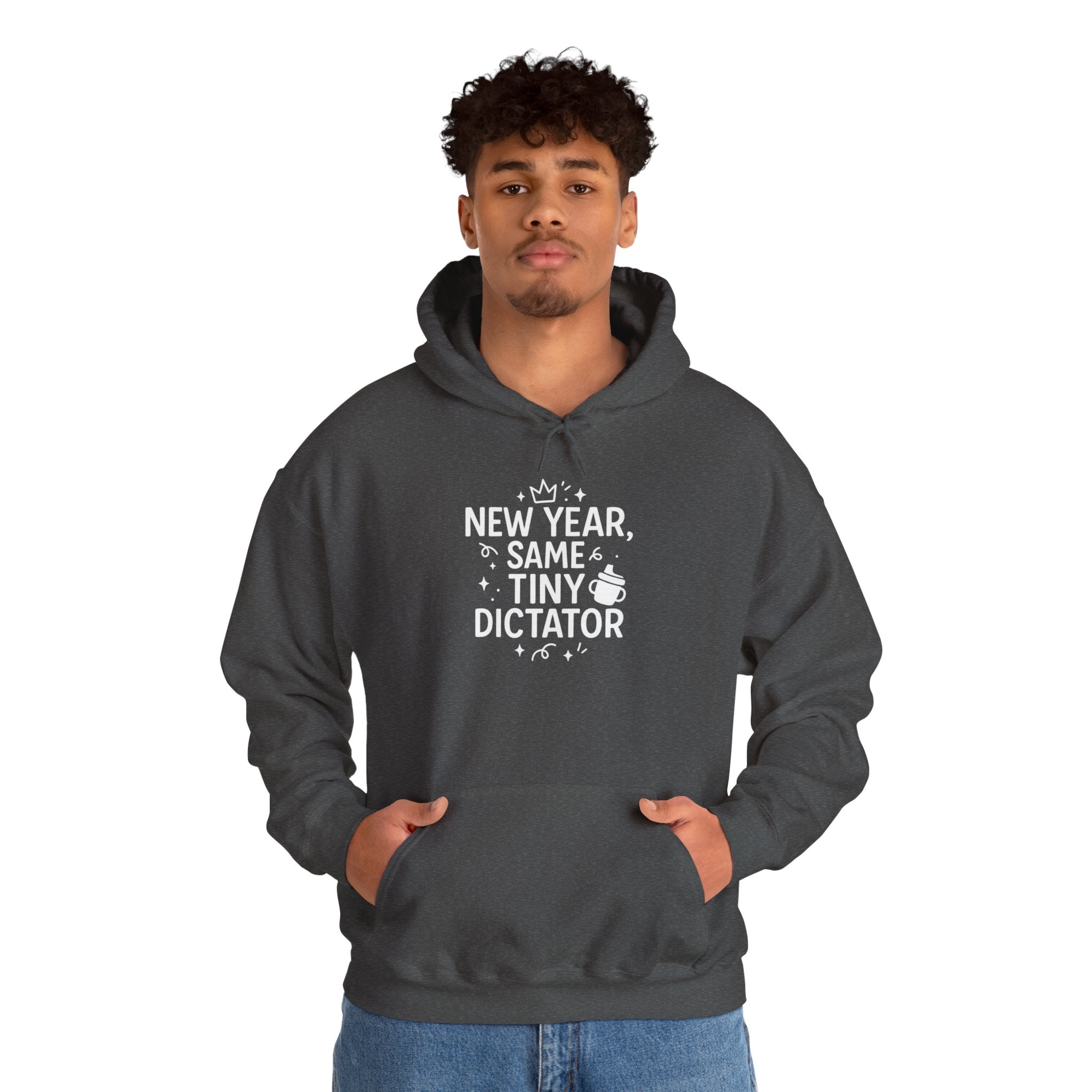 New Year Tiny Dictator Hoodie - Cozy Sweatshirt for Parents, Unisex Gift, Fun Holiday Apparel, Baby Wear Celebration