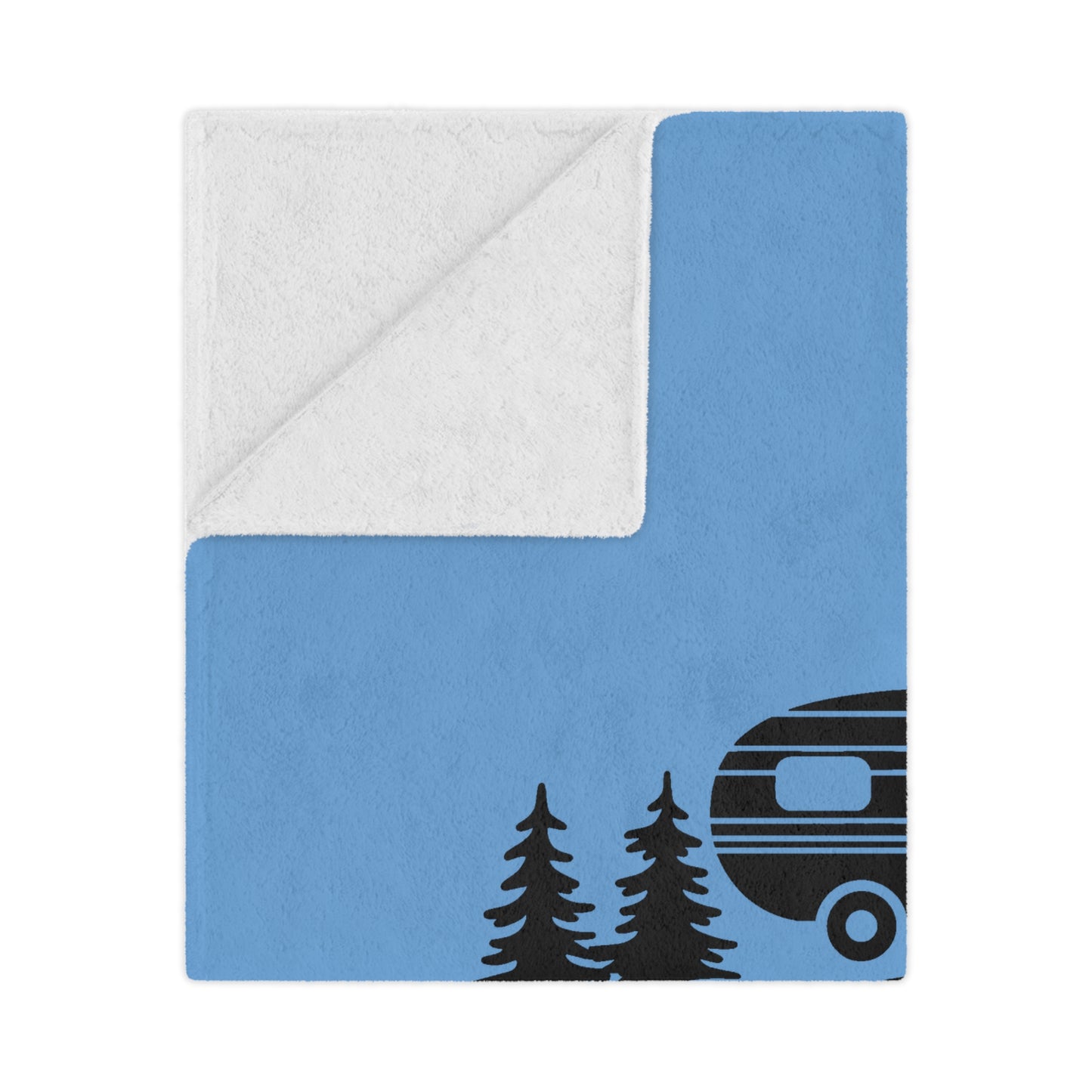 Minky Blanket — "I Sleep Around" Camper RV Throw Blanket