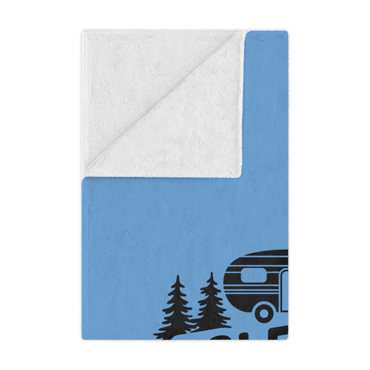 Minky Blanket — "I Sleep Around" Camper RV Throw Blanket