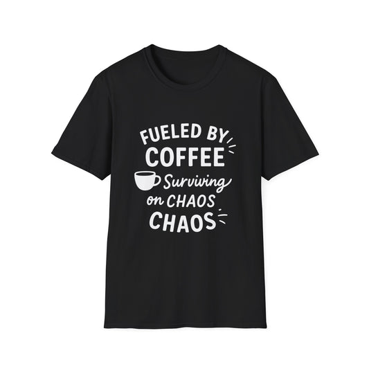 Coffee Lovers Unisex Softstyle T-Shirt | Fueled by Coffee, Gift for Friends, Casual Wear, Coffee Shop Tee, Everyday Comfort