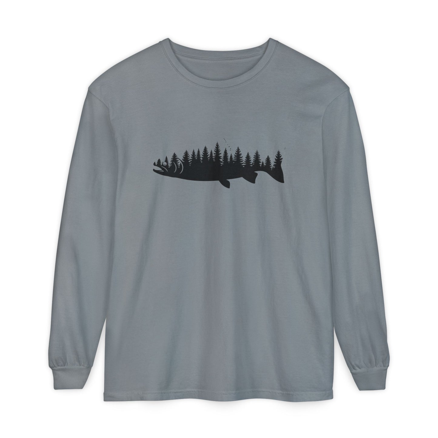Forest Silhouette Long Sleeve T-Shirt