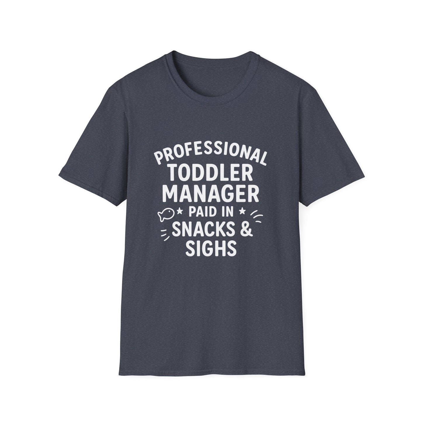 Professional Toddler Manager T-Shirt - Fun Parenting Gift, Unisex Tee for Moms/Dads, Funny Parenting Humor, Casual Wear, Birthday Gift