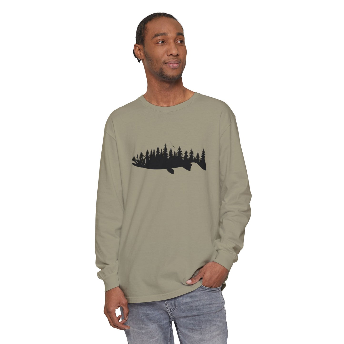 Forest Silhouette Long Sleeve T-Shirt