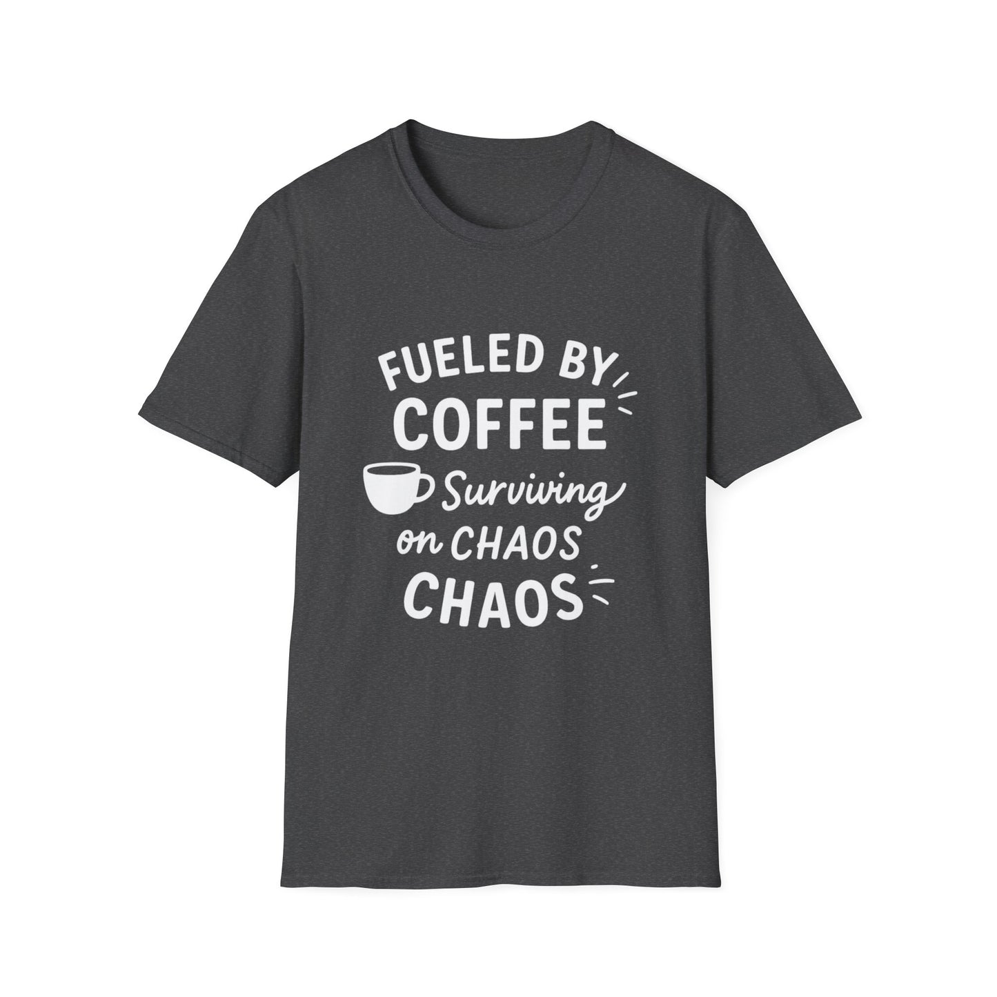 Coffee Lovers Unisex Softstyle T-Shirt | Fueled by Coffee, Gift for Friends, Casual Wear, Coffee Shop Tee, Everyday Comfort