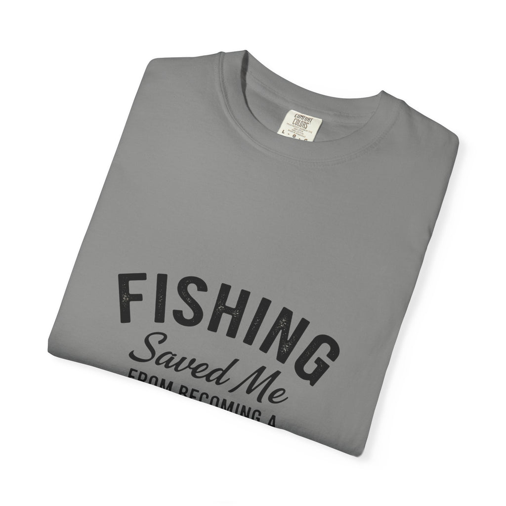Fishing Saved Me Unisex T-shirt - I'm Just a Hooker Design