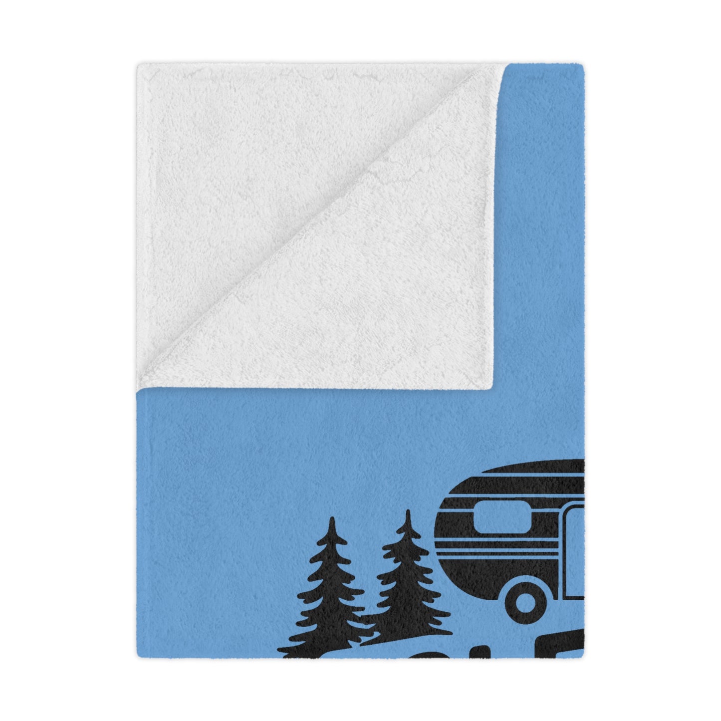 Minky Blanket — "I Sleep Around" Camper RV Throw Blanket
