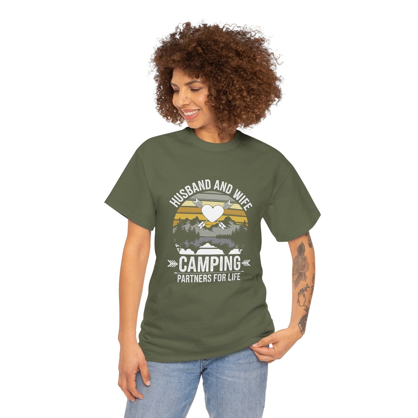 Husband and Wife Camping T-Shirt — Partners for Life Outdoor Tee