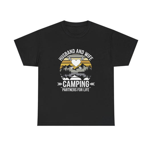 Husband and Wife Camping T-Shirt — Partners for Life Outdoor Tee