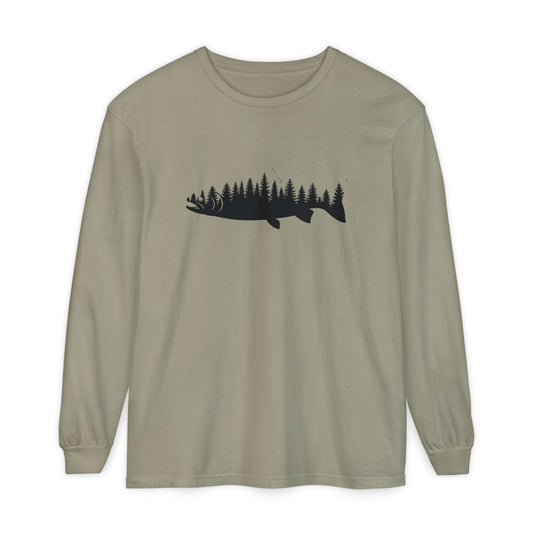 Forest Silhouette Long Sleeve T-Shirt