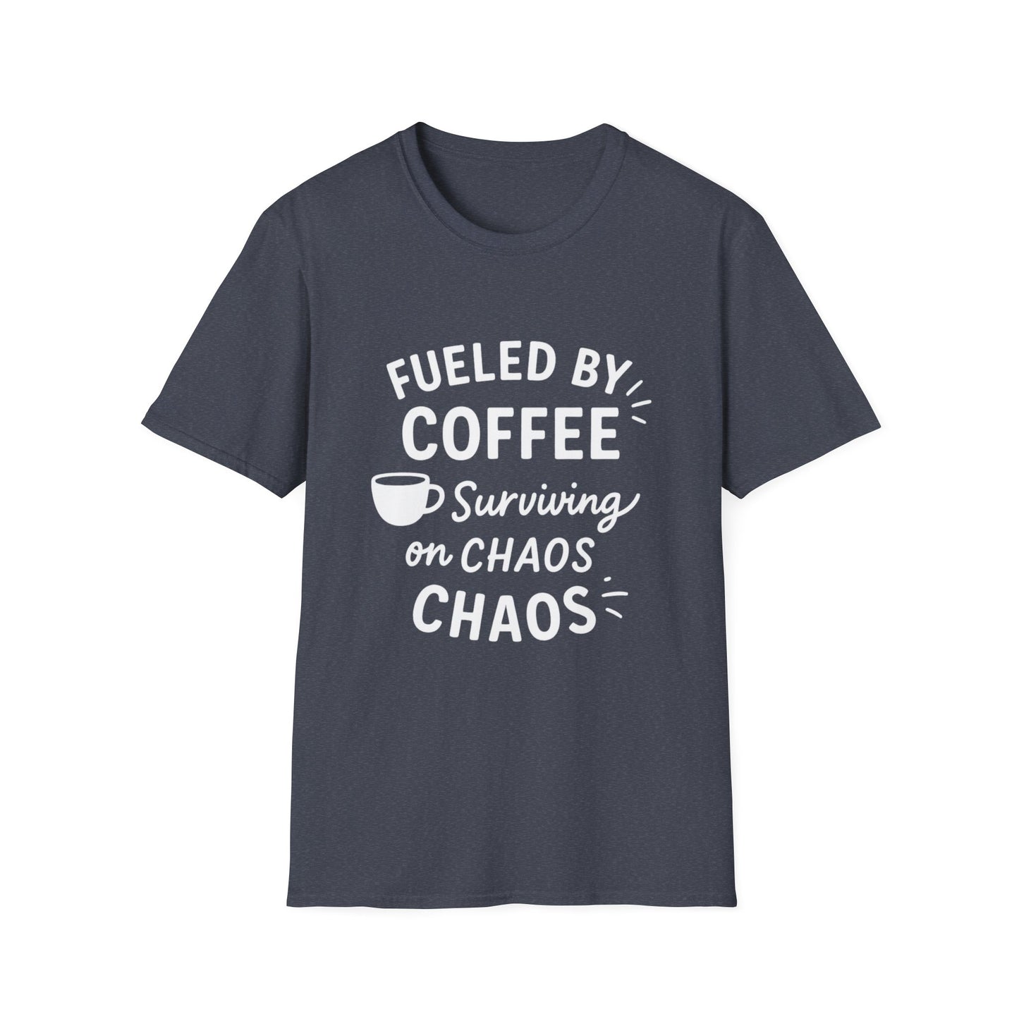 Coffee Lovers Unisex Softstyle T-Shirt | Fueled by Coffee, Gift for Friends, Casual Wear, Coffee Shop Tee, Everyday Comfort