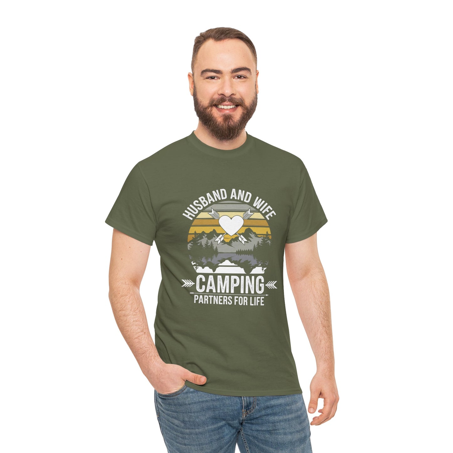 Husband and Wife Camping T-Shirt — Partners for Life Outdoor Tee