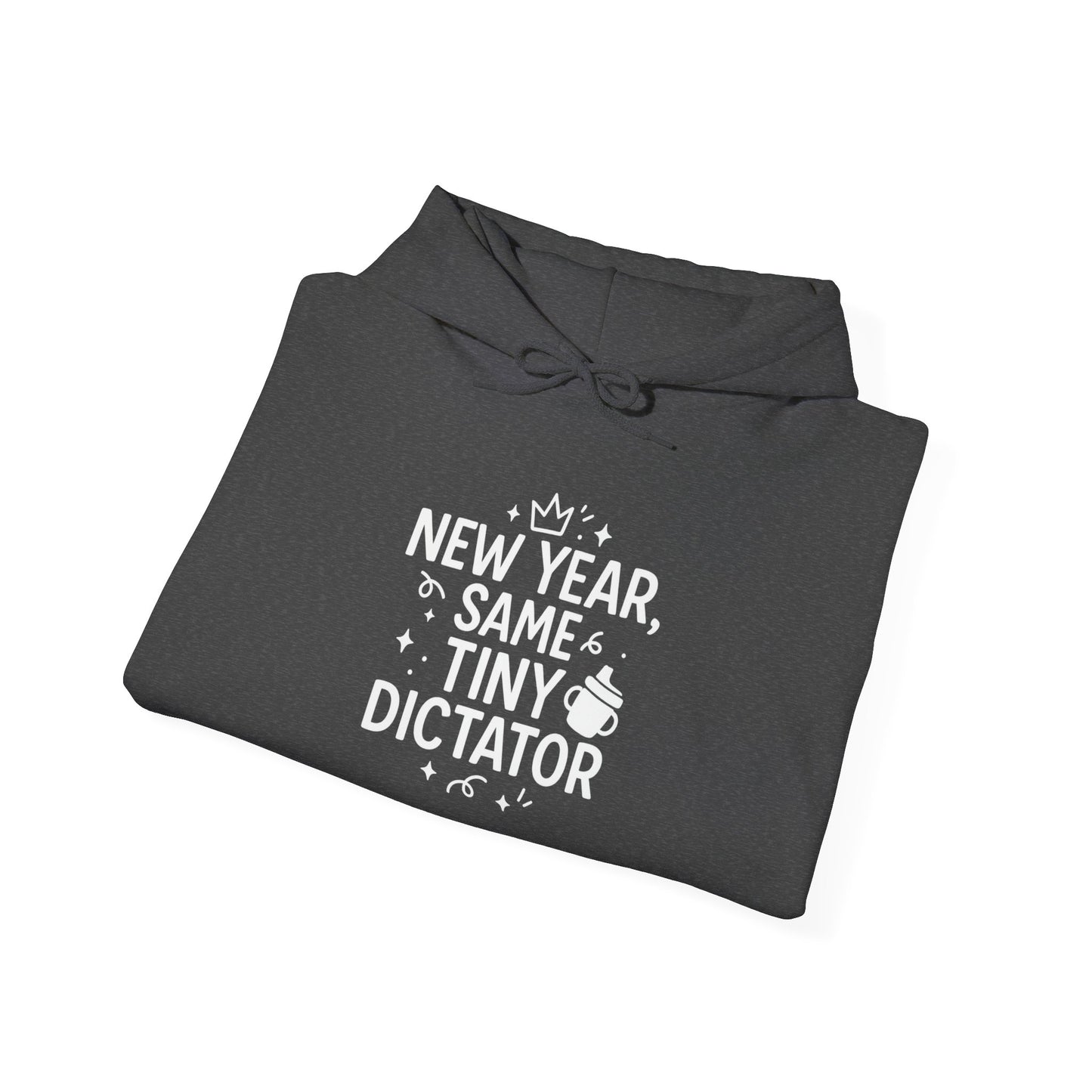 New Year Tiny Dictator Hoodie - Cozy Sweatshirt for Parents, Unisex Gift, Fun Holiday Apparel, Baby Wear Celebration