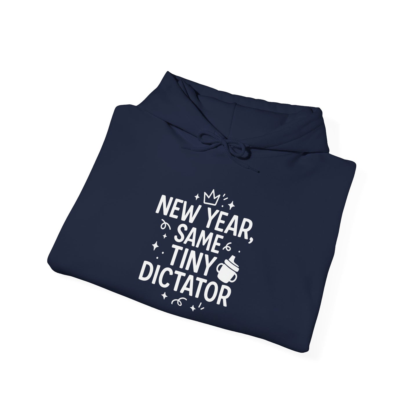 New Year Tiny Dictator Hoodie - Cozy Sweatshirt for Parents, Unisex Gift, Fun Holiday Apparel, Baby Wear Celebration