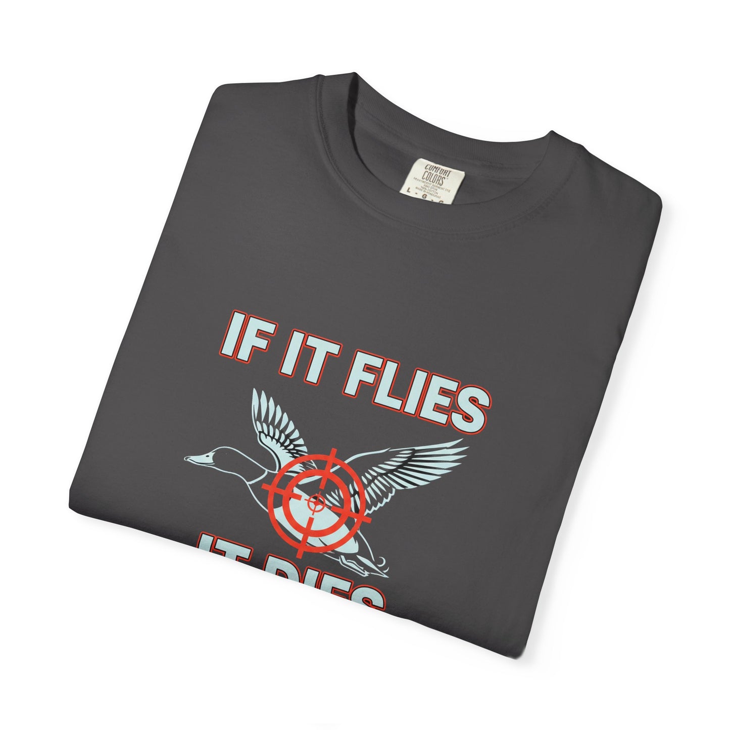 Vintage-Inspired Graphic T-Shirt "If It Flies, It Dies"
