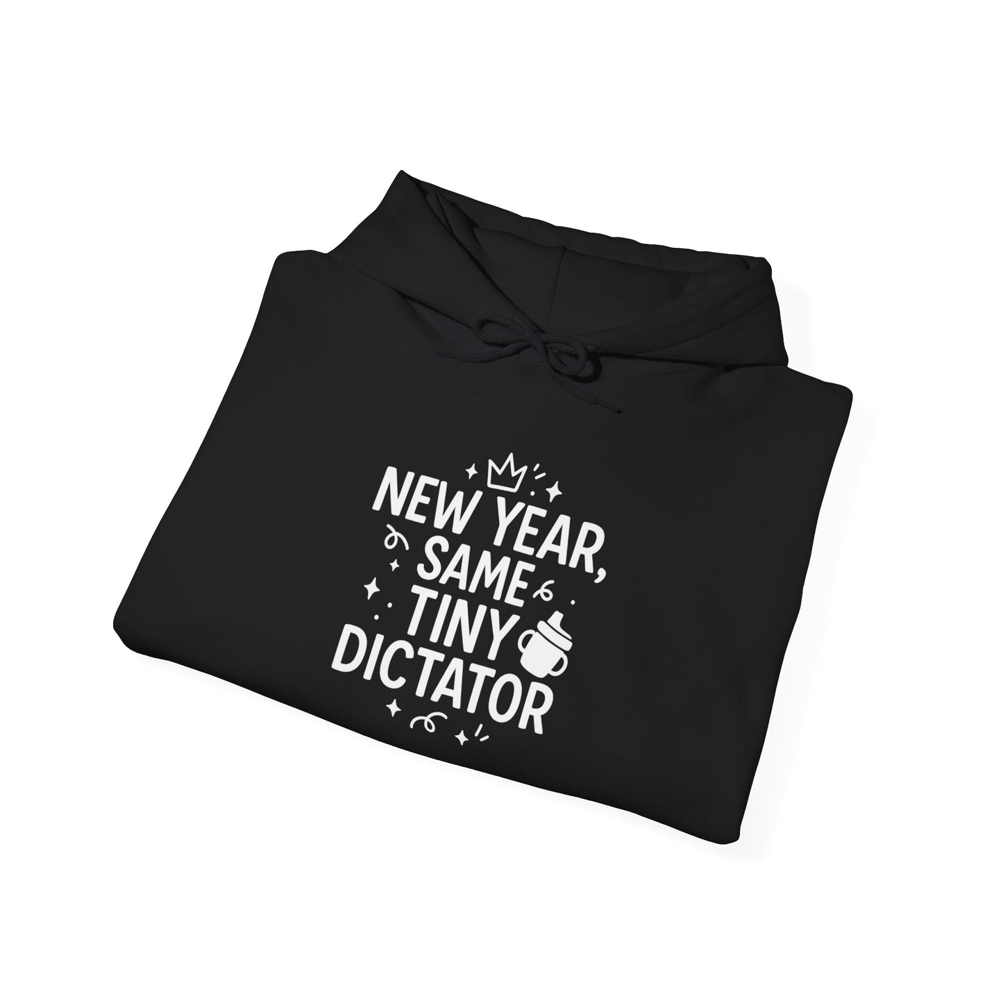 New Year Tiny Dictator Hoodie - Cozy Sweatshirt for Parents, Unisex Gift, Fun Holiday Apparel, Baby Wear Celebration