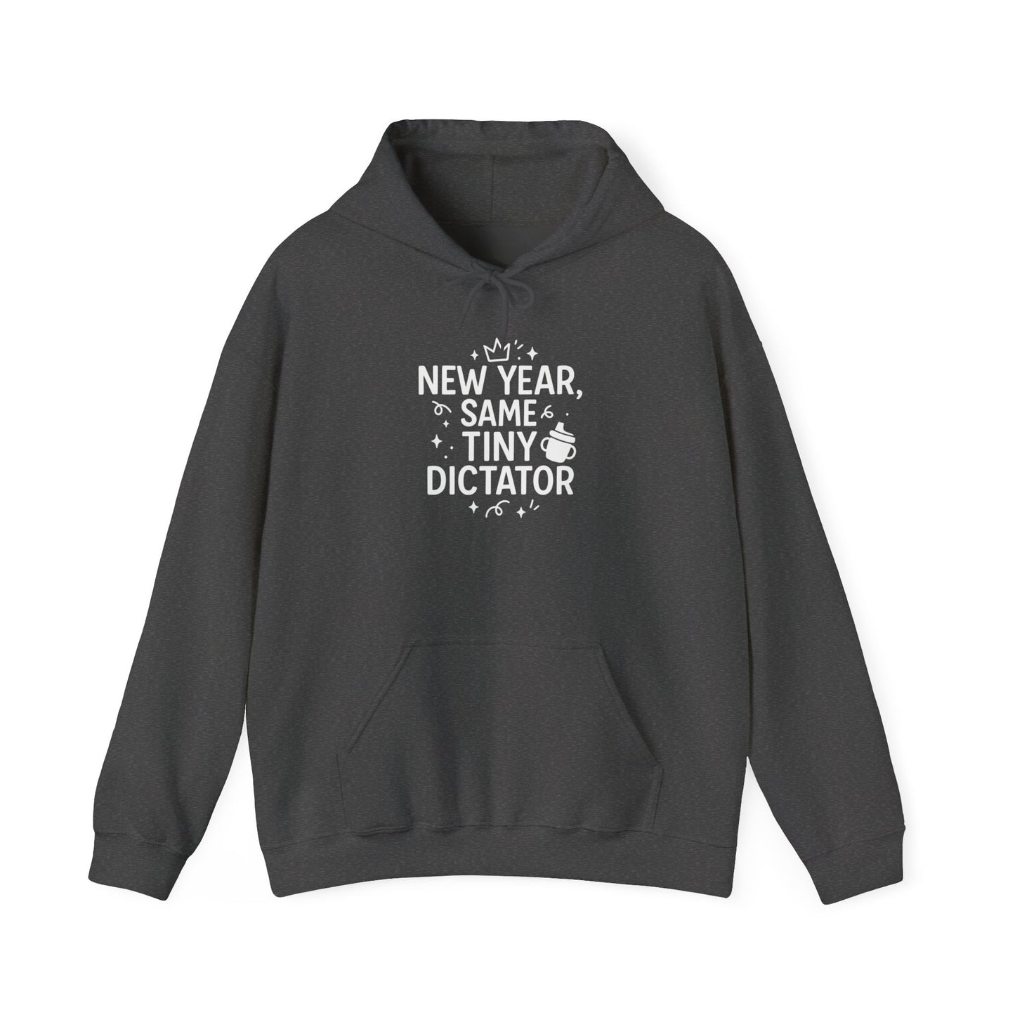New Year Tiny Dictator Hoodie - Cozy Sweatshirt for Parents, Unisex Gift, Fun Holiday Apparel, Baby Wear Celebration