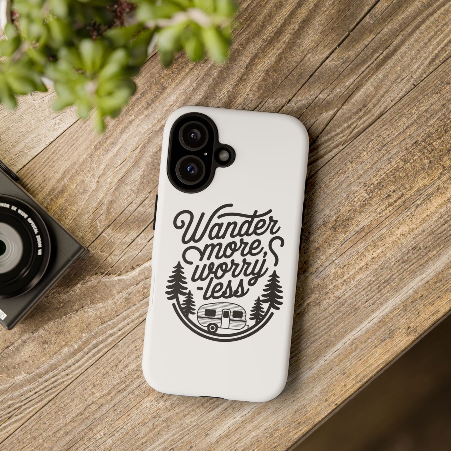 Wander More Worry Less Phone Case
