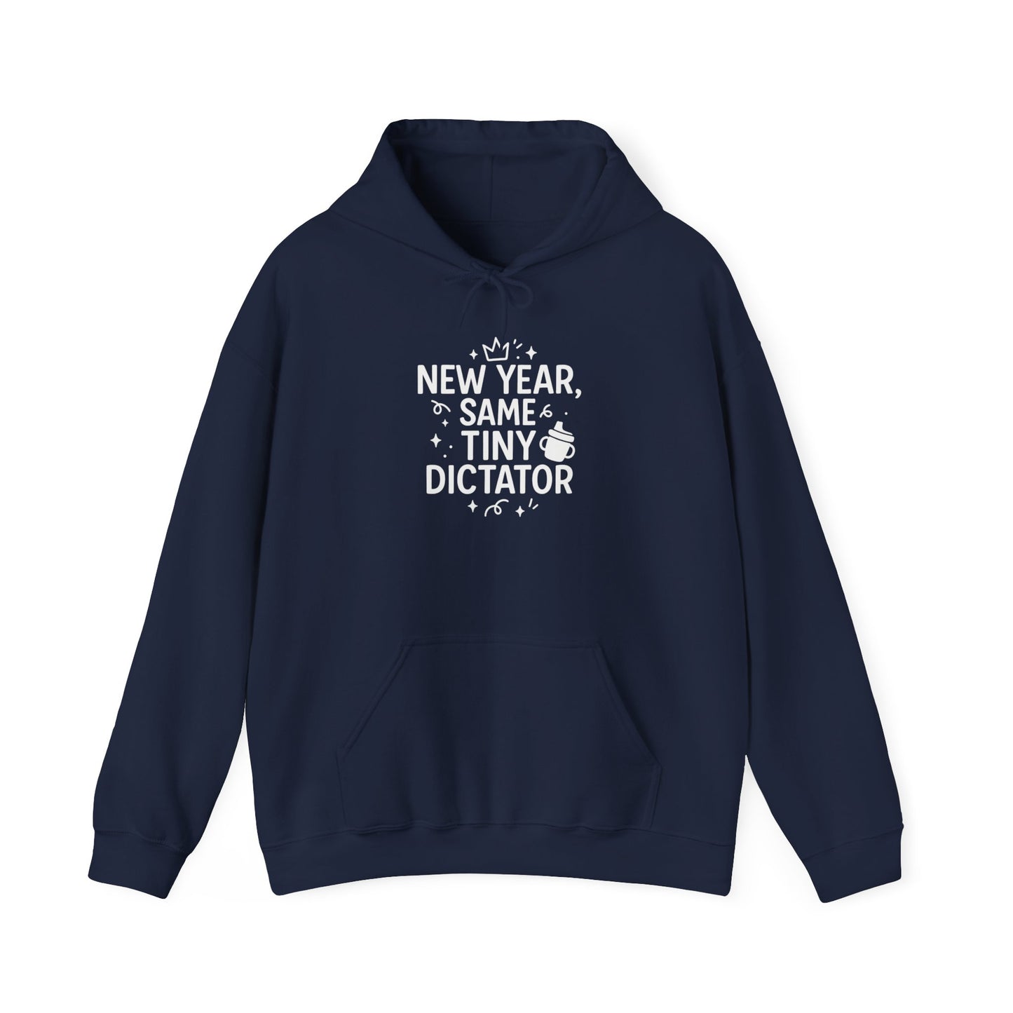 New Year Tiny Dictator Hoodie - Cozy Sweatshirt for Parents, Unisex Gift, Fun Holiday Apparel, Baby Wear Celebration