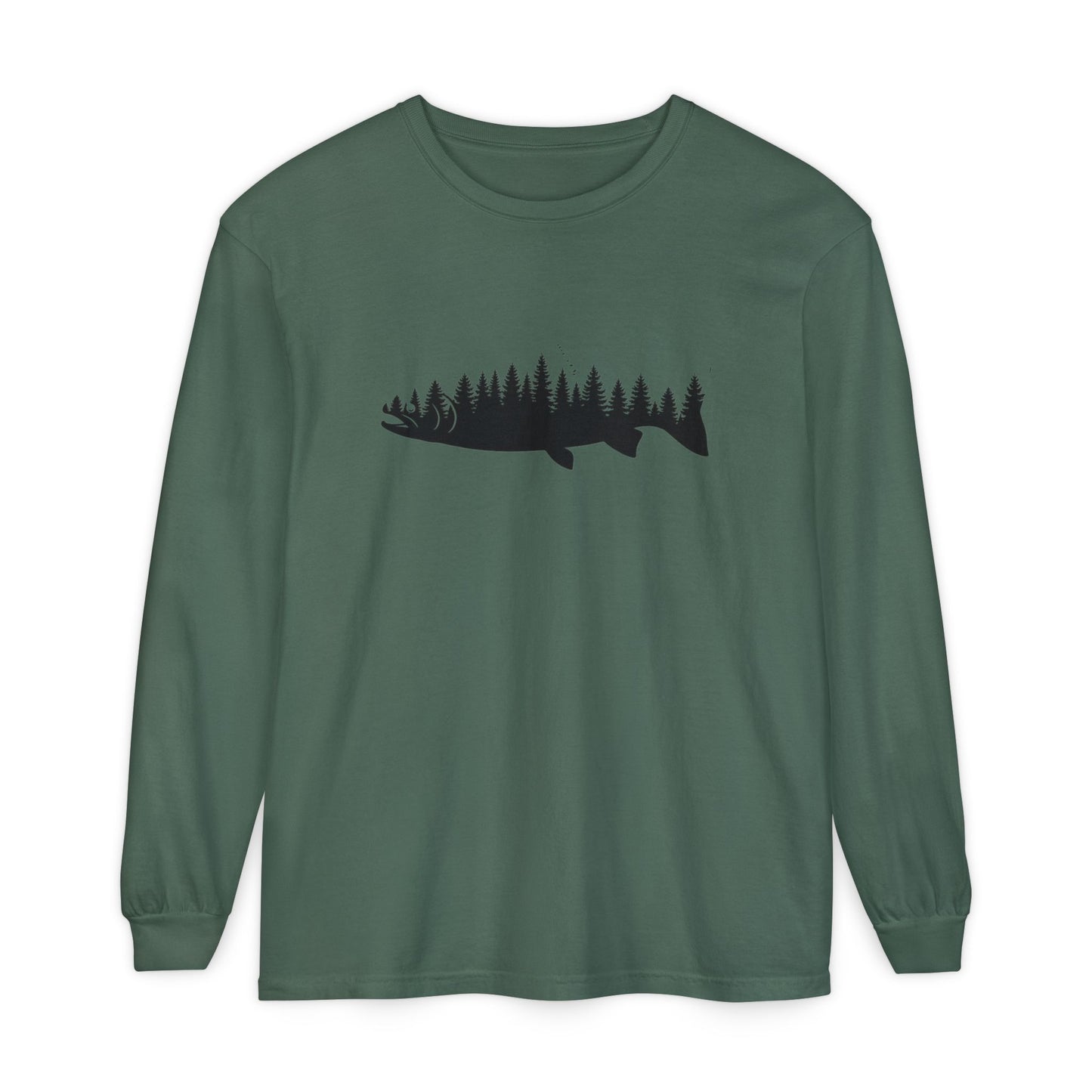 Forest Silhouette Long Sleeve T-Shirt