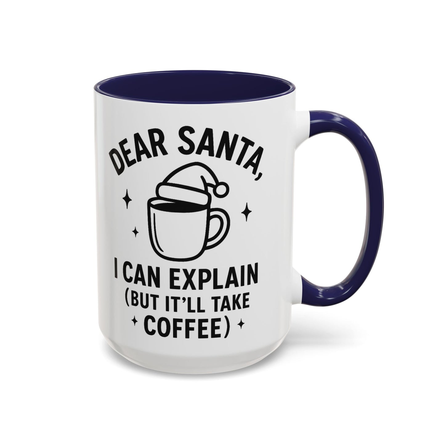 Funny Holiday Coffee Mug, Perfect Gift for Coffee Lovers, Santa Theme, Christmas Present, Office Humor, Kitchen Decor